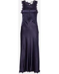 Isabel Marant - Vestido Midi Jadelia De Saten - Lyst