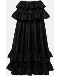 Chloé - Ruffled Silk Maxi Skirt - Lyst
