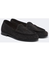 Bottega Veneta - Silenzio Intrecciato Suede Loafers - Lyst