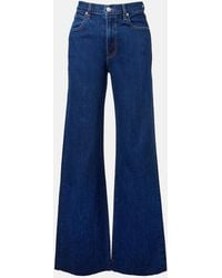 SLVRLAKE Denim - Grace High-Rise Wide-Leg Jeans - Lyst