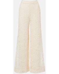 Zimmermann - Weite High-Rise-Hose Carousel Aus Spitze - Lyst