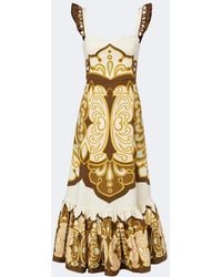 La DoubleJ - Gingerbread Cotton-Blend Midi Dress - Lyst