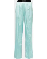 Tom Ford - Silk-blend Satin Pajama Pants - Lyst