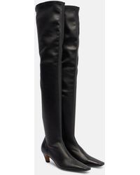 KHAITE - Arizona 50 Leather Over-The-Knee Boots - Lyst
