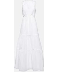 Sir. The Label - Emme Tiered Cotton And Silk Dress - Lyst