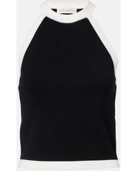 Nina Ricci - Ribbed-Knit Halterneck Top - Lyst