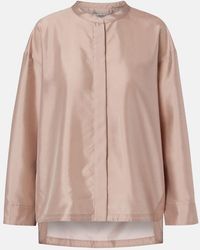Max Mara - Racconto Satin Shirt - Lyst