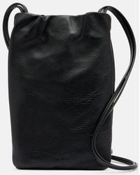 The Row - Bourse Leather Phone Pouch - Lyst