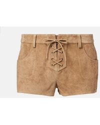 Isabel Marant - Low-Rise Shorts Delma Aus Veloursleder - Lyst