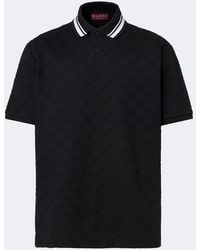 Gucci - Gg Cotton-Blend Pique Polo Shirt - Lyst