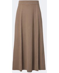 JOSEPH - Hallie Ribbed-Knit Wool-Blend Midi Skirt - Lyst