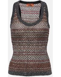 Missoni - Striped Sequined Tank Top - Lyst