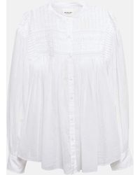 Isabel Marant - Plalia Organic Cotton Voile Blouse - Lyst