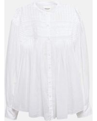 Isabel Marant - Blusa oversize Plalia in cotone - Lyst