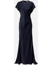 Brunello Cucinelli - Abito Lungo Con Monili - Lyst