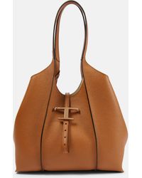 Tod's - Timeless Medium Leather Tote Bag - Lyst