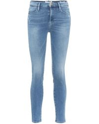 FRAME Mid-Rise Jeans Le High Skinny - Blau