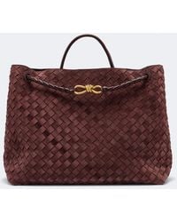 Bottega Veneta - Andiamo Large Suede Tote Bag - Lyst