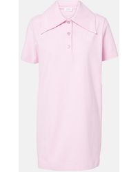 Patou - Logo Cotton Polo Dress - Lyst