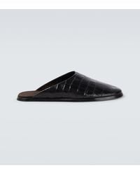 Fear Of God - Croc-Effect Leather Mules - Lyst