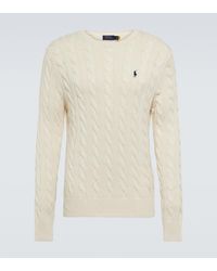 Polo Ralph Lauren - Cotton Cable Knitted Sweater - Lyst