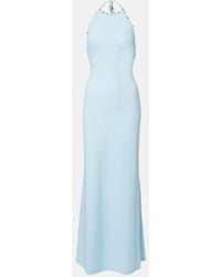 Christopher Esber - Embellished Halterneck Maxi Dress - Lyst