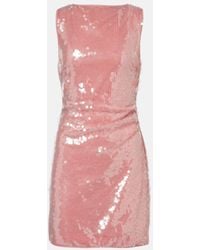 STAUD - Minikleid Eton Mit Pailletten - Lyst