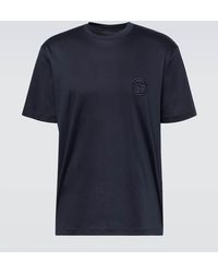 Giorgio Armani - Camiseta en jersey de algodon - Lyst