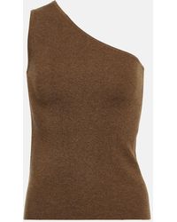 Max Mara - Vetro One-shoulder Wool And Cashmere Top - Lyst