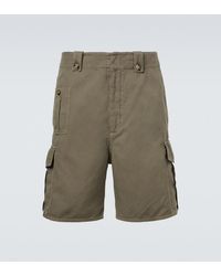 Brunello Cucinelli - Cotton And Linen Cargo Shorts - Lyst