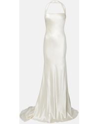 Danielle Frankel - Bridal Presley Wool And Silk Gown - Lyst
