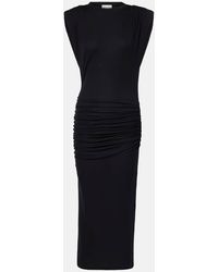 Isabel Marant - Vestido Midi Donna De Jersey Drapeado - Lyst