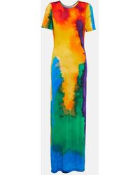Rabanne - Printed Maxi Dress - Lyst