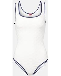 Gucci - Badeanzug Gg Aus Frottee - Lyst