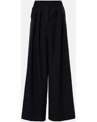 Dries Van Noten - Pleated Wool Wide-Leg Pants - Lyst