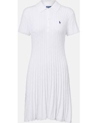 Polo Ralph Lauren - Cable-Knit Mini Dress - Lyst