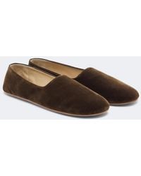 The Row - Ponti Velvet Slip-On Shoes - Lyst