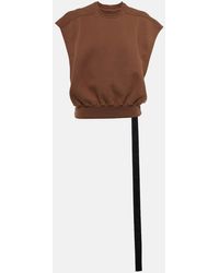 Rick Owens - Oversized Cotton Jersey Top - Lyst