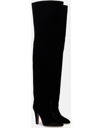 Paris Texas - Elsa 100 Velvet Over-The-Knee Boots - Lyst