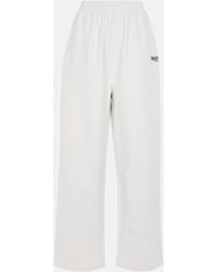 Balenciaga - Logo Cotton Jersey Sweatpants - Lyst