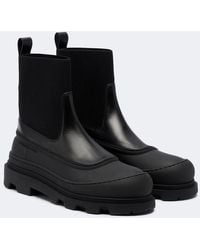 Moncler - Vera Leather Ankle Boots - Lyst