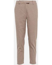 Altuzarra - Henri Gingham Mid-rise Slim Pants - Lyst