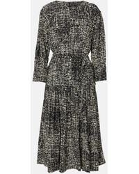 Proenza Schouler - Harlow Printed Crepe Midi Dress - Lyst