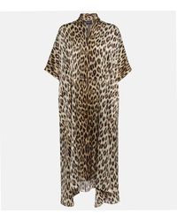 Balenciaga - Bb Icon Jacquard Silk Midi Dress - Lyst