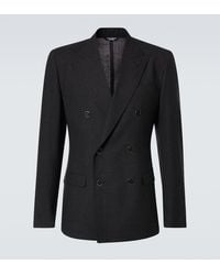 Dolce & Gabbana - Chaqueta de traje cruzada de lana - Lyst