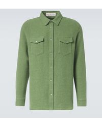 God's True Cashmere - Hemd Aus Kaschmir Mit Smaragd - Lyst