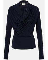 TOVE - Fina Draped Jersey Top - Lyst