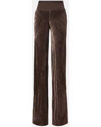 Rick Owens - Pantalon Droit A Taille Haute En Velours - Lyst