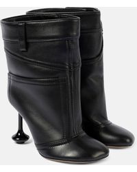 Loewe - Toy Panta 90 Leather Ankle Boots - Lyst