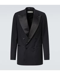 Dries Van Noten - Double-Breasted Wool And Silk Suit Jacket - Lyst
